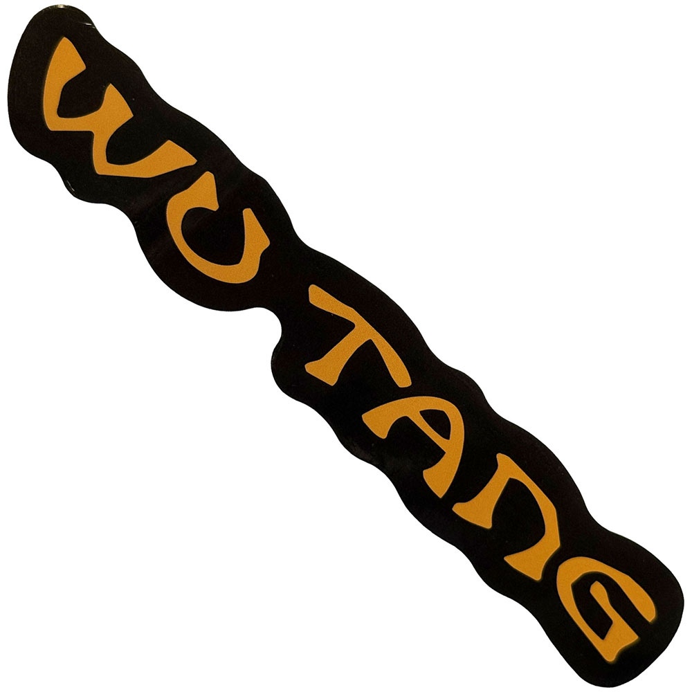 WuTang Clan - Text Logo Autocollant - Noir/Jaune